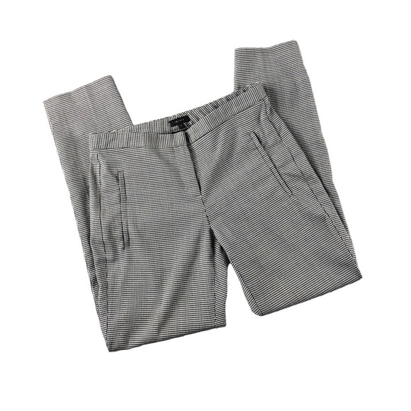 Theory Wool Blend Houndstooth Fia Fulton Tapered Skinny Fit Pants Sz2 - Picture 1 of 13